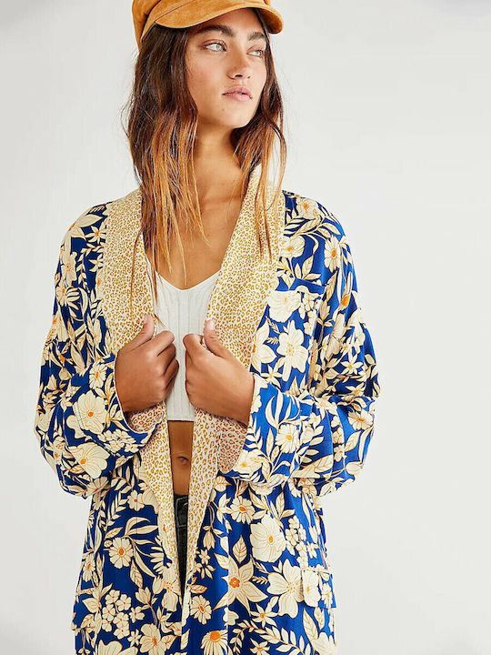 Damen Kimono Mehrfarbig