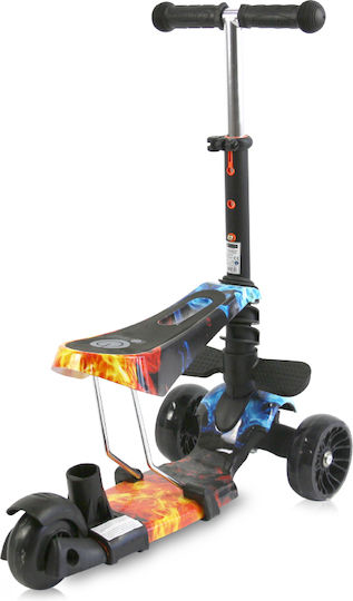 Lorelli Kids Scooter Draxter Plus 3-Wheel with Seat for 3+ Years Black