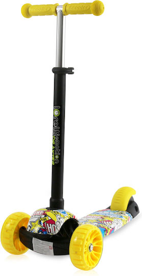 Lorelli Kinderroller Draxter Plus 3-Rad mit Sitz für 3+ Jahre Gelb