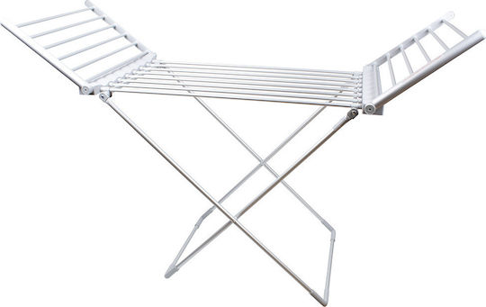 Newest Foldable Heated Floor Clothes Drying Rack made of Aluminum 230W with Hanging Length 12m