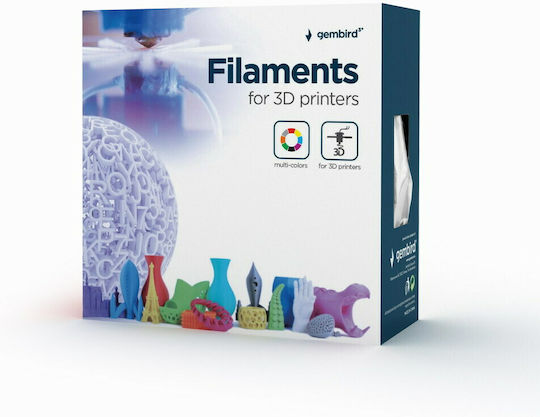 Gembird PLA 3D Printer Filament 1.75mm Fluorescent Yellow 1kg 3DP-PLA1.75-01-FY 1τμχ (Spool)