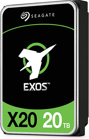 Seagate Exos X20 20TB HDD Σκληρός Δίσκος 3.5" SAS 3.0 7200rpm με 256MB Cache για Server ST20000NM002D
