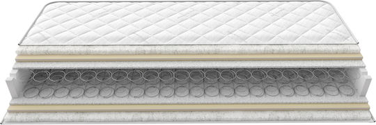 Greco Strom Astro Single Ortopedie Saltea Față-verso 100x200x23cm cu Arcuri