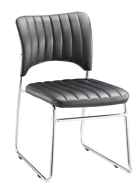 Chair Visitor Black 52x52x83cm 1pcs