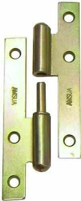 Amig Metallic Door Hinge Lift Off Χρυσό 95mm