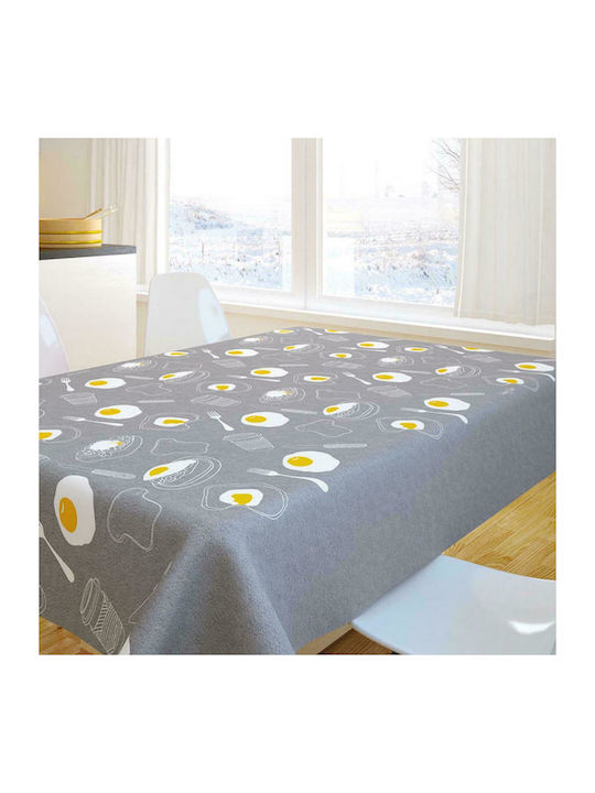 Saint Clair 1016 Polyester Stain Resistant Tablecloth Γκρι 145x220cm