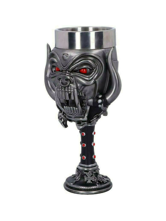Nemesis Now Motorhead Warpig Ποτήρι Μπύρας από Ανοξείδωτο Ατσάλι Κολωνάτο