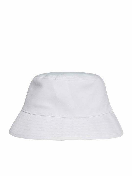 adidas Trefoil Fabric Men's Hat Bucket Style White