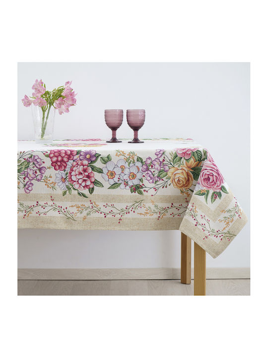 Dimeco Amelie Tablecloth White 140x220cm