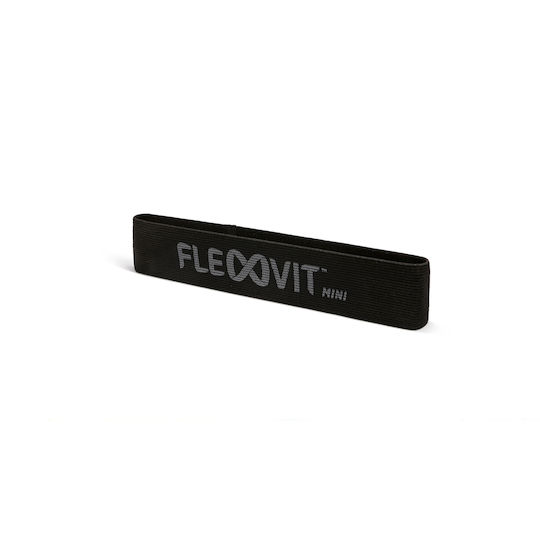 FlexVit Mini Mini Λάστιχο Γυμναστικής Loop Πολύ Σκληρό Μαύρο 0.3m