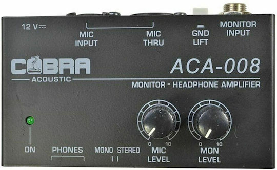 Cobra ACA-008 Schreibtisch Analog Kopfhörerverstärker 2 Kanäle mit Jack 3.5mm/6.3mm