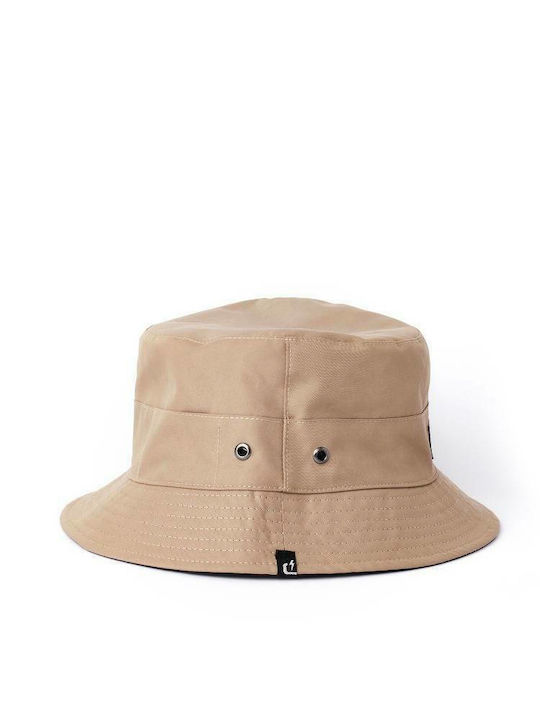 Emerson Fabric Men's Hat Bucket Style Black / Beige