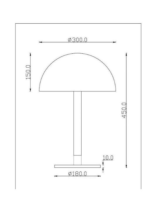 Maytoni Ray Metall Tischlampe LED mit Schwarz Schirm und Basis