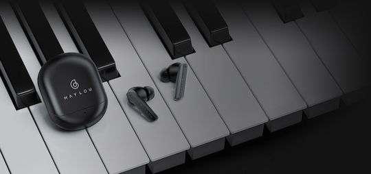 Haylou X1 Pro In-ear Bluetooth Handsfree Ακουστικά με Θήκη Φόρτισης Μαύρα