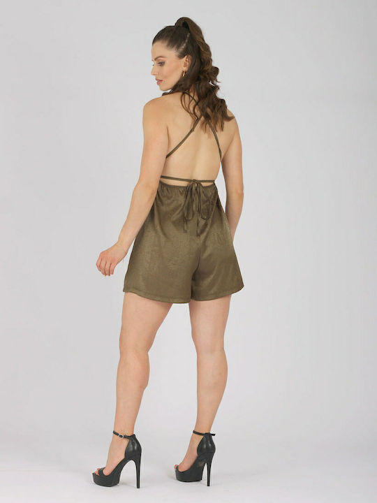 One-piece shorts with crossed back