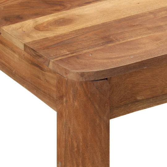 Table Bar from Solid Wood Natural 110x55x106cm