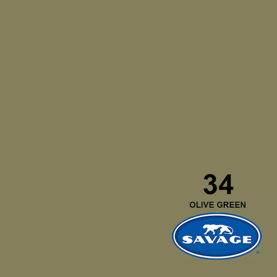 Savage 34-1253 Φωτογραφικό Φόντο Χάρτινο 135x1100εκ. Olive Green