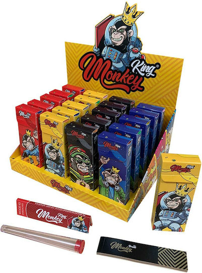 Monkey King Cigarette Rolling Papers Slim King Size with Cone Tips 32 sheets 1pcs