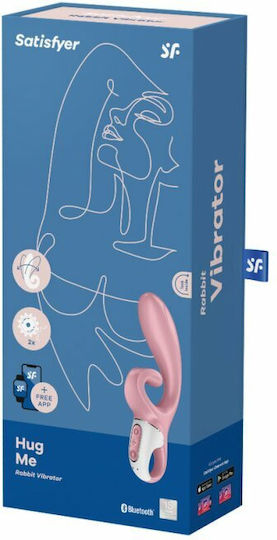Satisfyer Hug Me Δονητής Rabbit με Απομακρυσμένο Έλεγχο 22cm Ροζ
