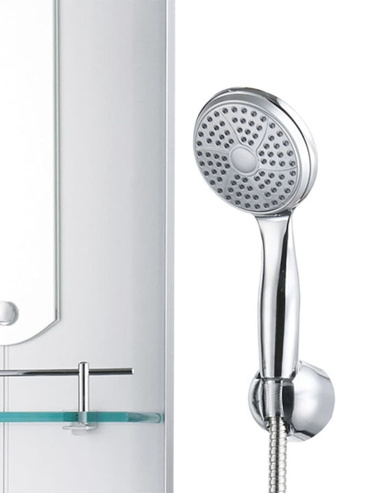 vidaXL Στήλη Υδρομασάζ 110cm Ασημί