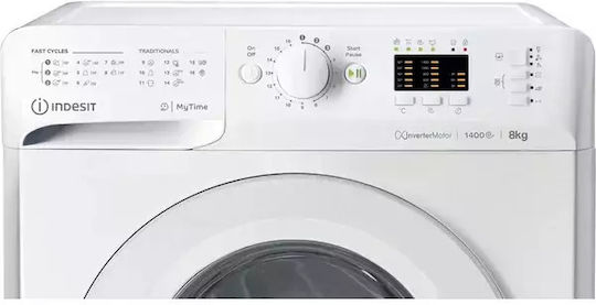 Indesit MTWA 81484 W EU Πλυντήριο Ρούχων 8kg 1400 Στροφών Inverter Motor F164516