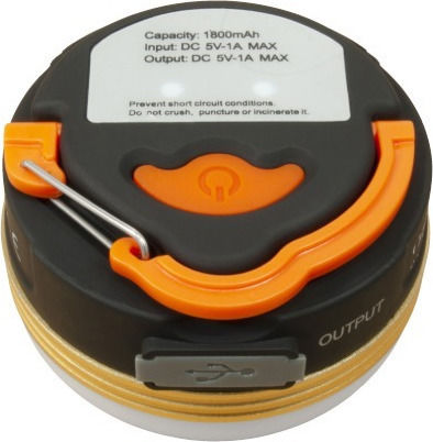 Origin Outdoors Wiederaufladbar LED Sicherheitsleuchte Punkt mit Batteriebetrieben und Lichtsensor 1Stück