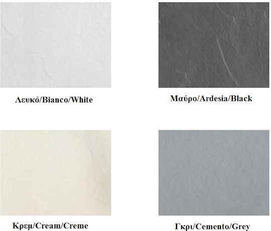 Karag Square Artificial Stone Shower Cream Pietra 90x90x2.5cm