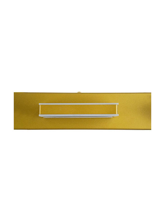 GloboStar Karla Modern Lumină de Baie cu LED Integrat și Lumină Alb Natural Auriu 60x5cm