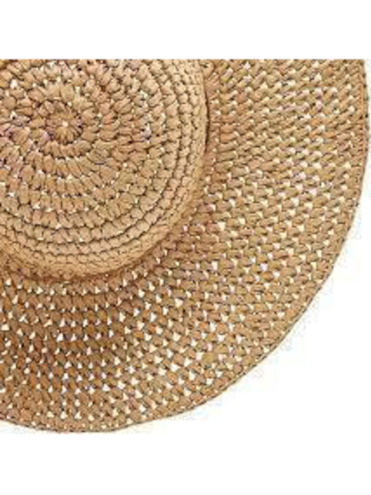 Roxy Wicker Women's Floppy Hat Fun In Acapulco Beige
