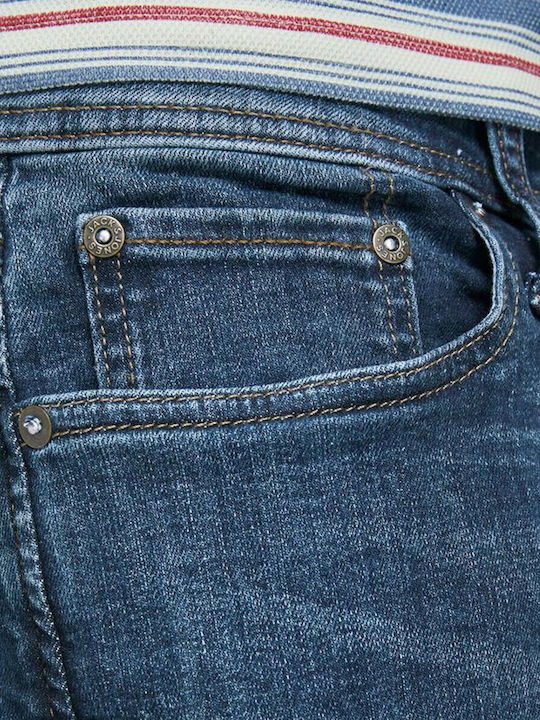 Men's Jeans Pants Elastic with Skinny Tapered Fit Blue