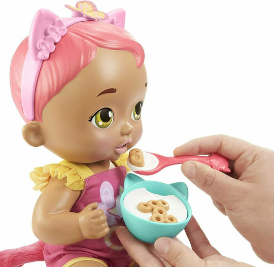 Mattel My Garden Baby Σετ με Μωρό Κούκλα Μωράκι Γατάκι Μαμ και Νάνι για 2+ Ετών 32 εκ.