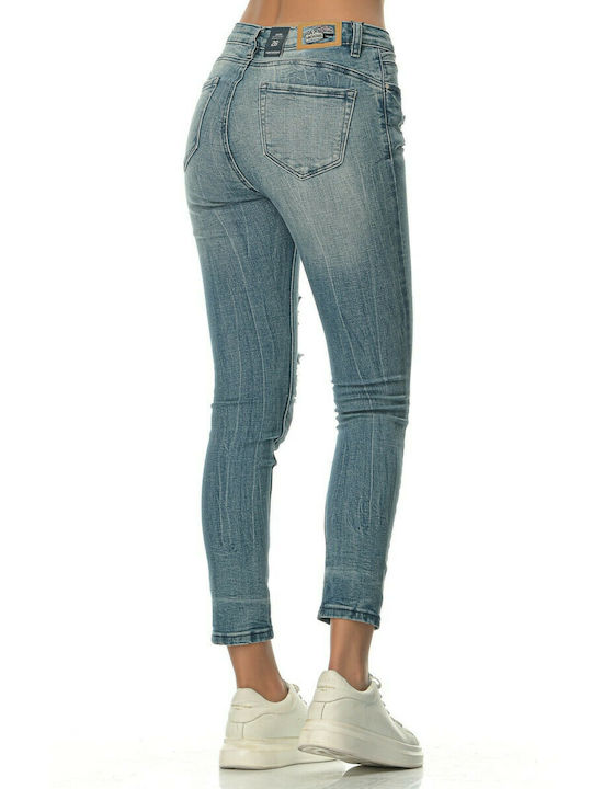 Funky Buddha Women's Jean Trousers with Rips