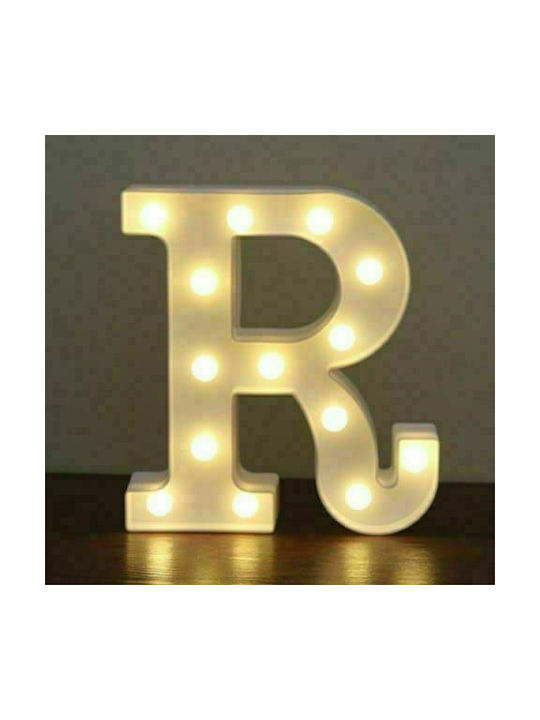 Decorative Lamp Letter LED Battery White