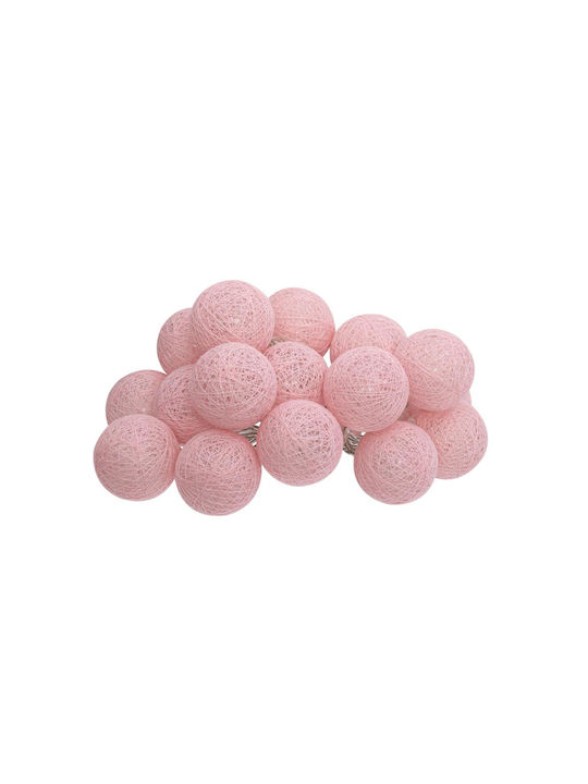 Atmosphera Cotton Balls Garland Lights LED with 16 Balls