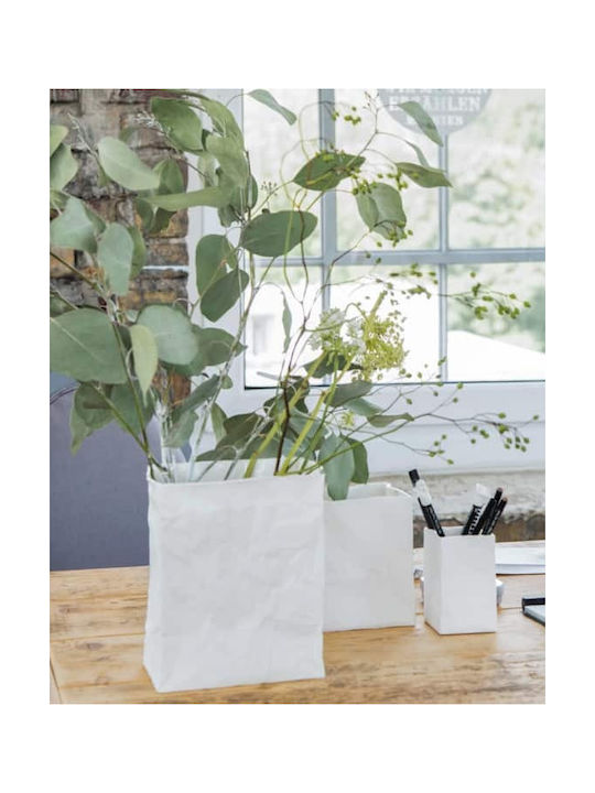 Raeder Decorative Vase Poetry Bag White 8.5x6.5x10.5cm