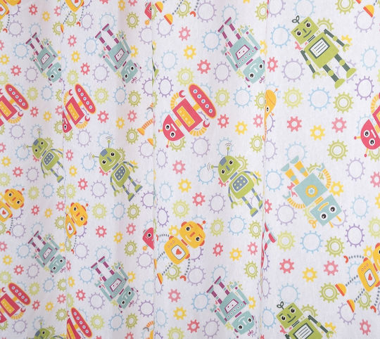Viopros Robot Loneta Curtain with Rod Pocket
