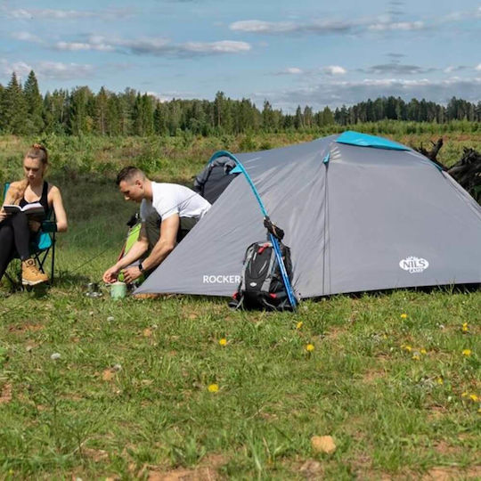 Camp NC6013 Σκηνή Camping Igloo Ορειβασίας Λευκή με Διπλό Πανί 4 Εποχών για 3 Άτομα Αδιάβροχη 3000mm 345x210x130εκ.
