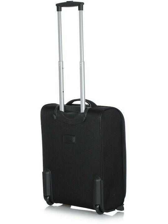 Diplomat Medium The Light Collection Medium Fabric Black Suitcase With 2 Wheels Height 62cm