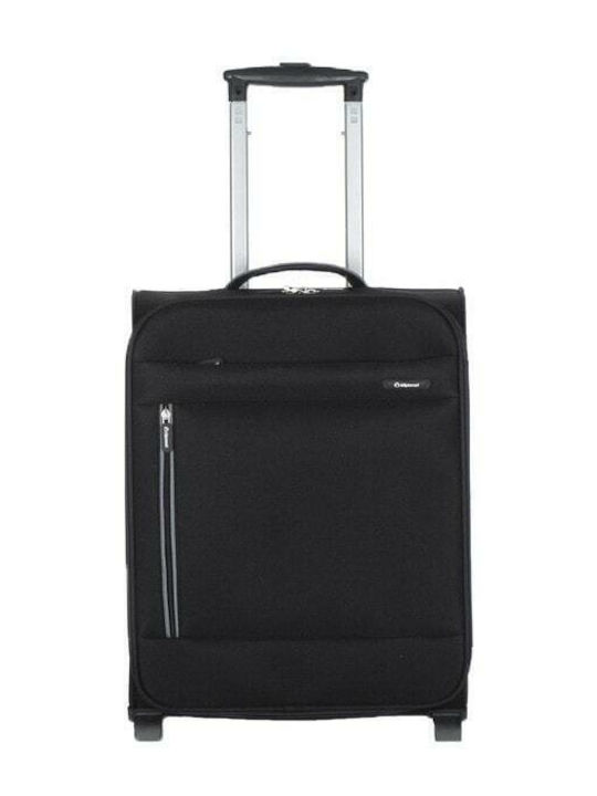 Diplomat Medium The Light Collection Medium Fabric Black Suitcase With 2 Wheels Height 62cm