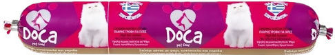 Doca Treats with Chicken Salami with Chicken Fish & Shrimps for Adult Cats 200gr