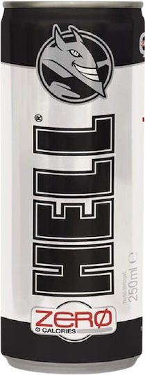 Hell Zero Black Κουτί Energy Drink με Ανθρακικό Χωρίς Ζάχαρη 250ml