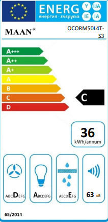 Maan Corona 50 Telescopic Hotă 50cm Neagră Cu Wi-Fi