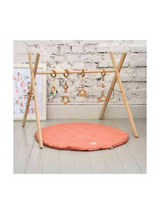 Funna Baby Round Παιδικό Χαλί Ροζ Στρογγυλό με Διάμετρο 110cm