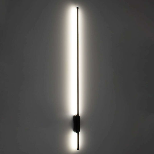 GloboStar Harlem Modern Lamp Wall with Integrated LED and Adjustable White Light Black 120x120cm