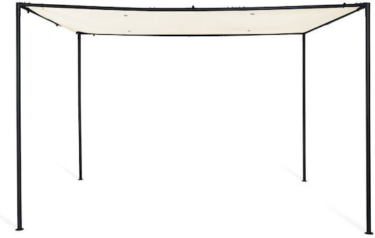 Πέργκολα Κήπου από Μέταλλο 300x300x220cm Λευκή 40031287 Πέργκολα Κήπου από Μέταλλο 300x300x220cm Λευκή 40031287