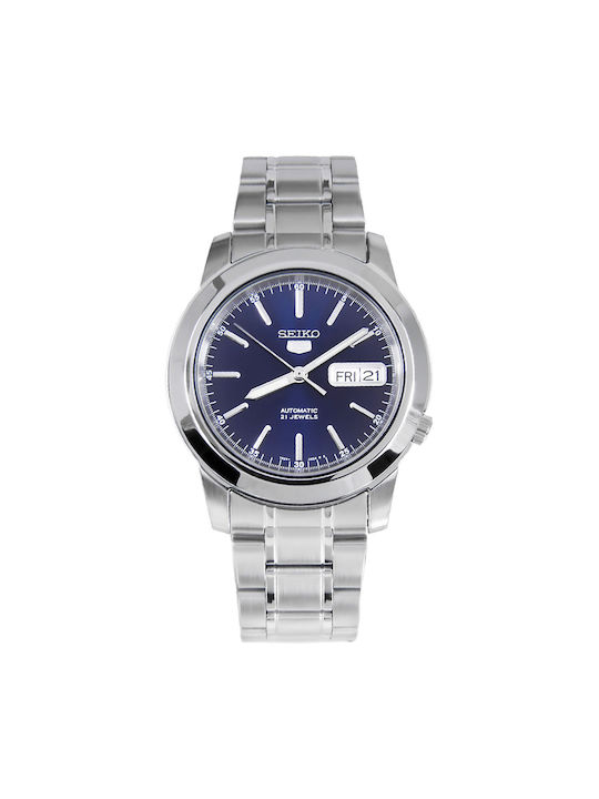 Seiko Automatic Watch with Metal Bracelet Silver