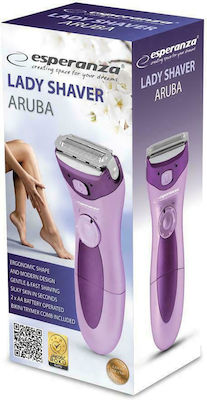 Esperanza EBG003V Aruba Violet Body Electric Shaver with Batteries