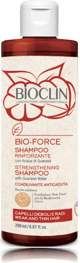 Bioclin Bio Force Strengthening Shampoos for Sensitive Scalp for Fragile, Αντι-Θραύση Hair 200ml