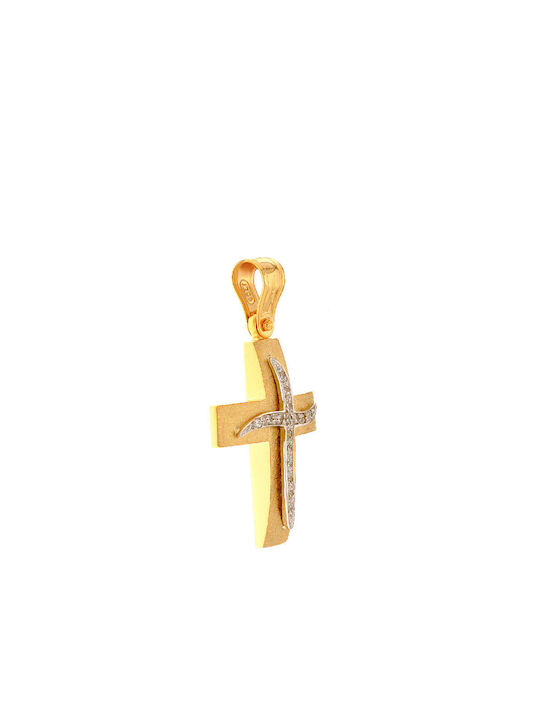 Q-Jewellery Women's Gold Cross 14K