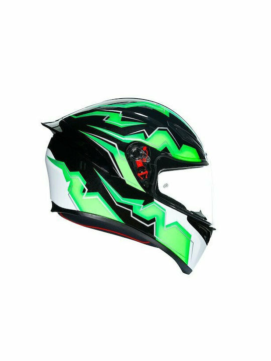 AGV K1 Kripton Full Face Helmet DOT / ECE 22.05 1500gr Black/Green